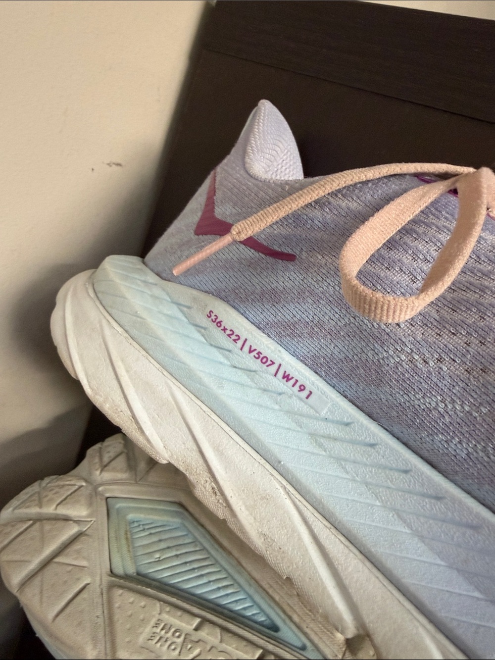 Hoka Mach 5 running shoes Baby Lavender Summer Womens PROFLY+ midsole Sz 10 - Picture 10 of 12